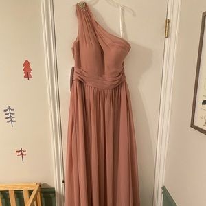 Azazie bridesmaid dress size a6 Nora dusty rose